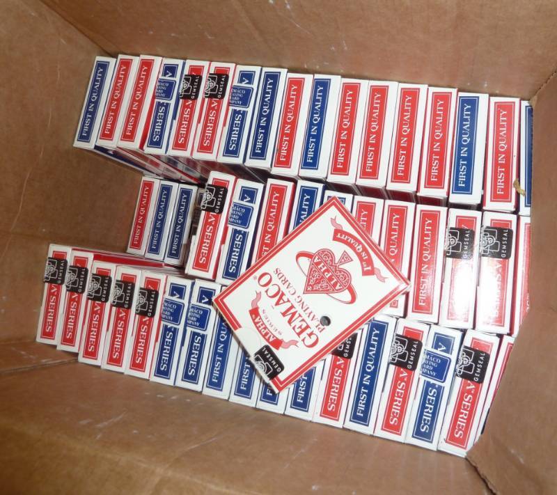 lot 30 image: 97 decks of playing cards