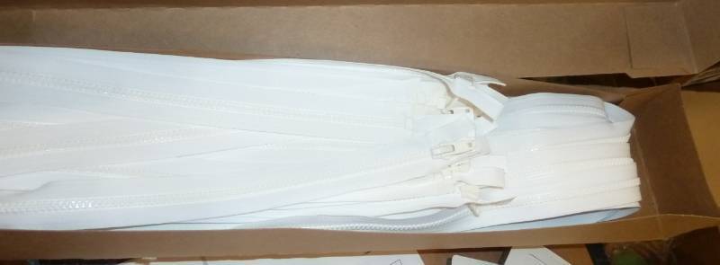 lot 70 image: Ten YKK Zippers - 116 inches long
