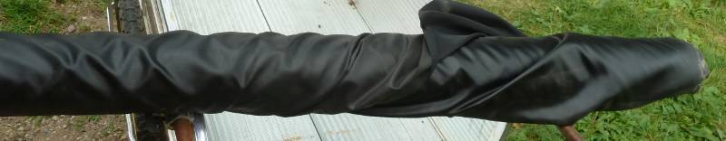 lot 114 image: 60 roll of heavy ripstop black nylon - this is heavy like for outdoor furniture - 2-3X heavier than jacket material