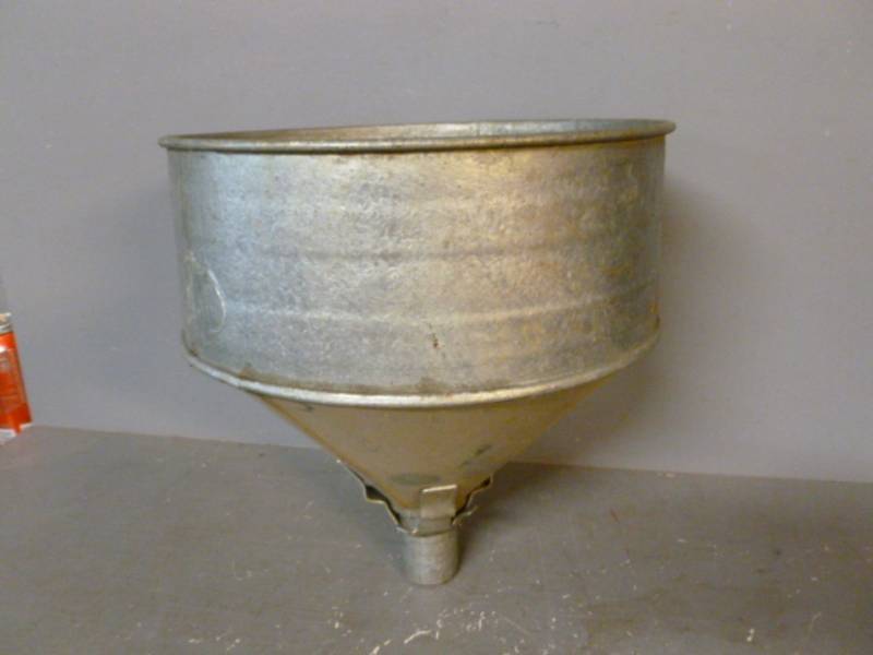lot 29 image: Vintage Galvanized Steel Funnel