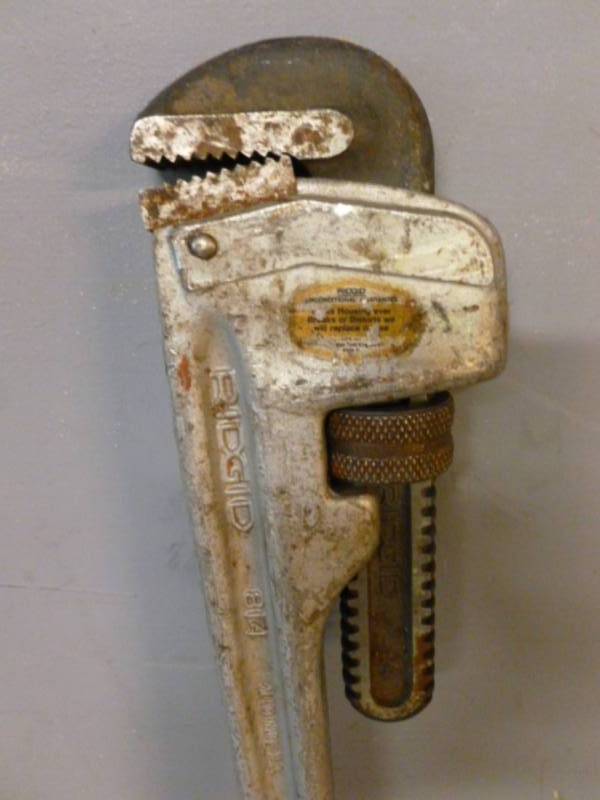 lot 124 image: Ridgid Pipe Wrench