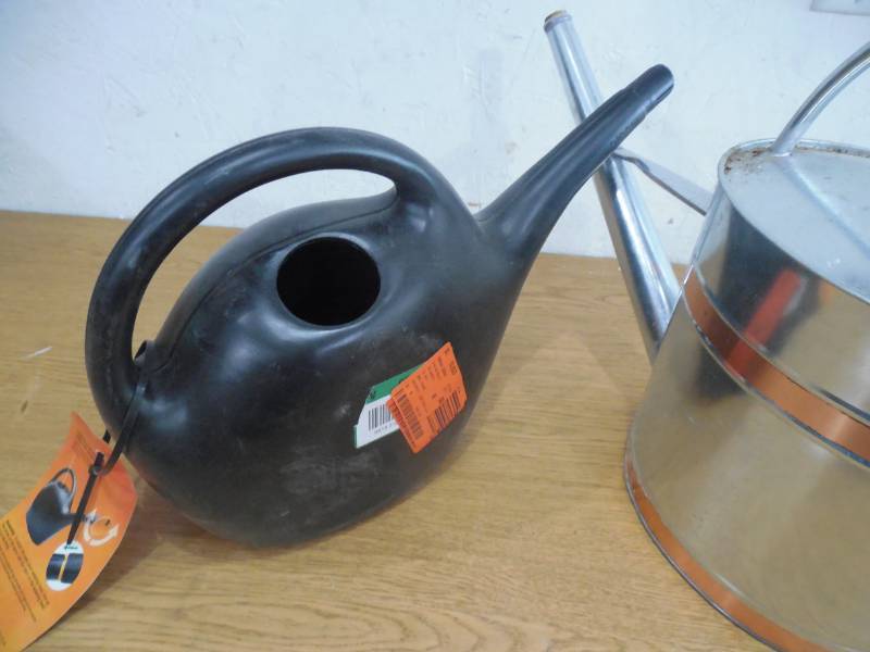 lot 27 image: (2) GARDEN WATERING CANS