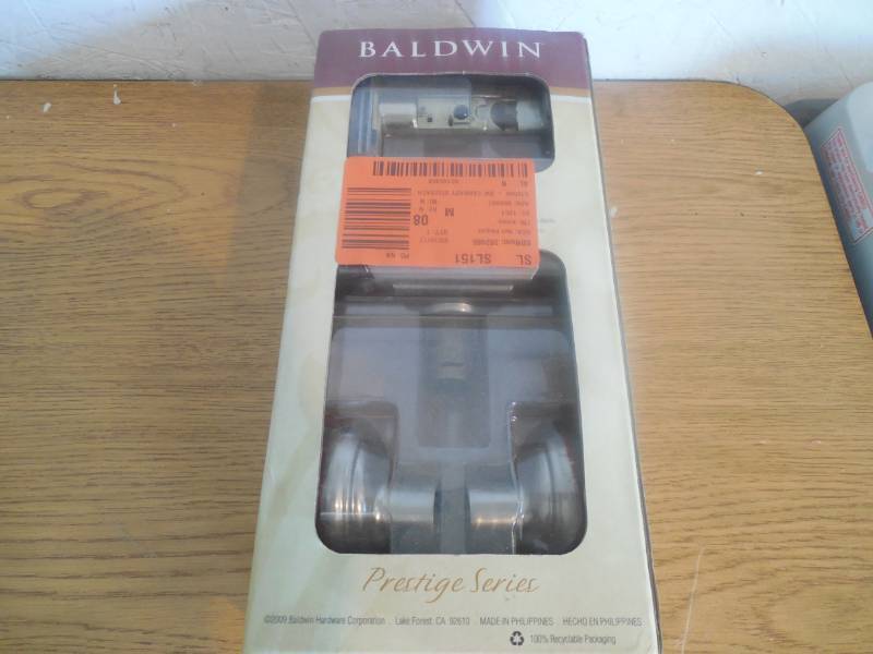 lot 83 image: Baldwin Prestige Carnaby Satin Nickel BedBath Door Knob