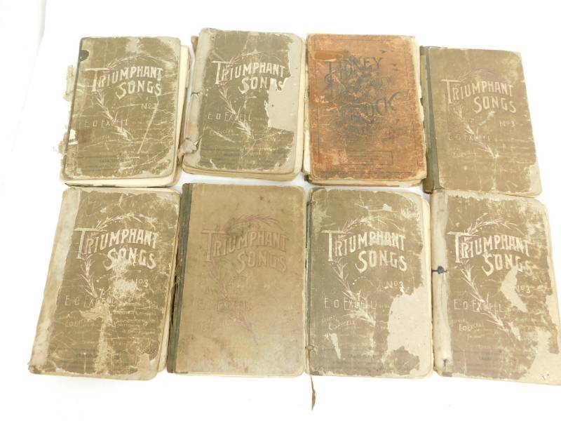 lot 40 image: Eight Vintage Worship Song Books