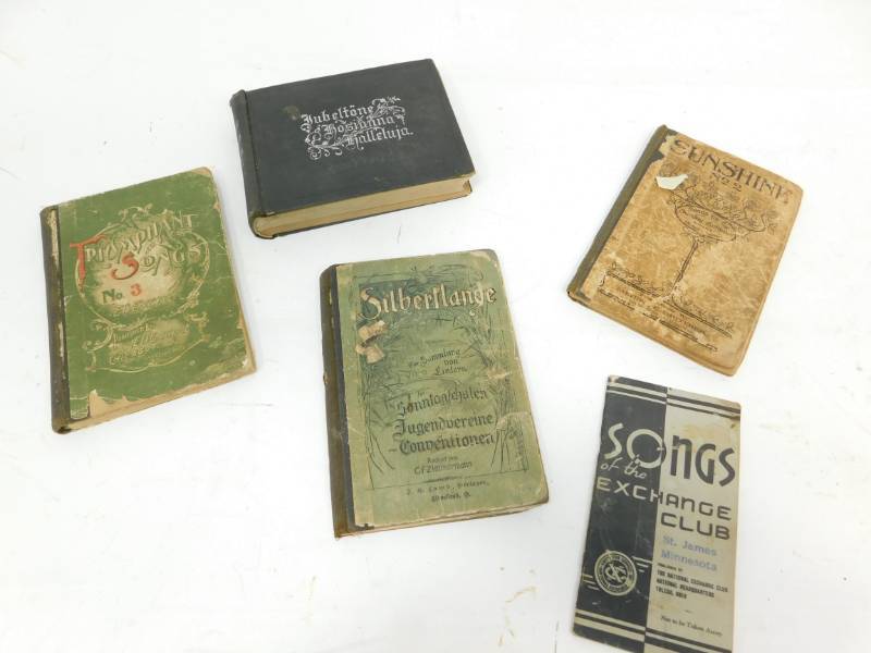 lot 41 image: Five Vintage Song Books