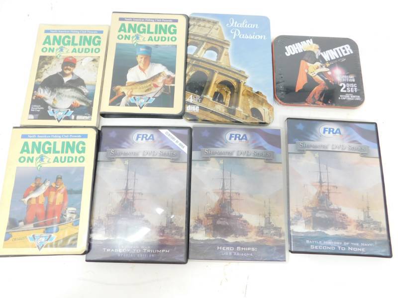 lot 42 image: Miscellaneous Vintage DVDs--Cassettes--CDs