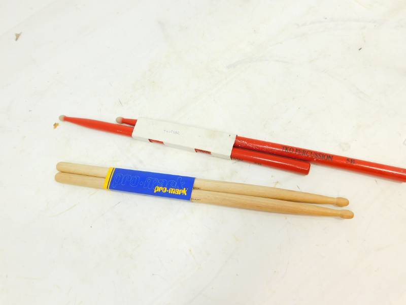 lot 96 image: Two Sets Of Drum Sticks