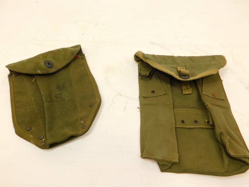 lot 58 image: US Canvas Field Bag By S. Froehlich Co. Inc.  N.Y.C.   1945
