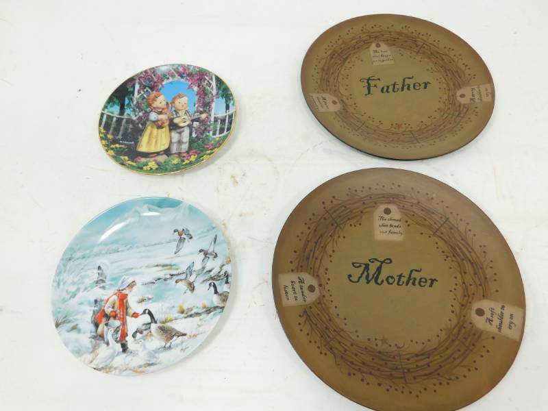 lot 125 image: Four Collectors Plates