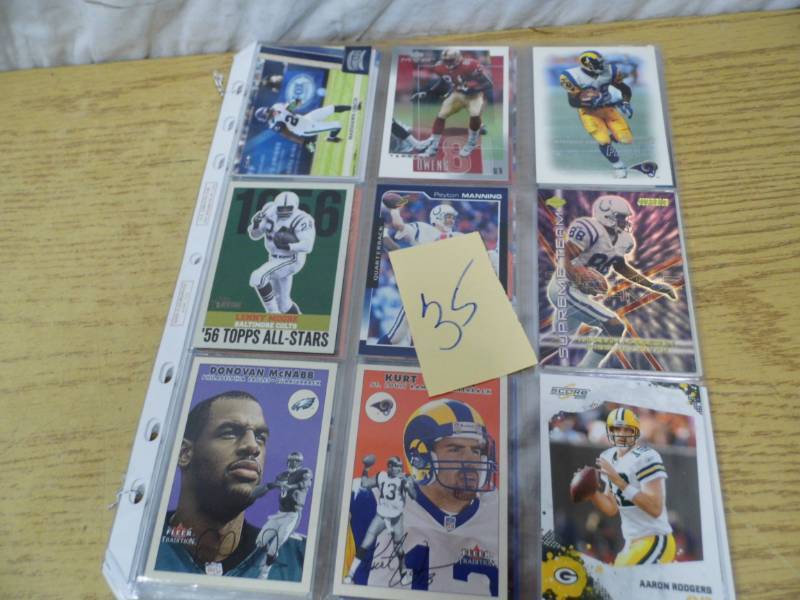 lot 35 image: 6 Pages of Assorted Sports Cards
