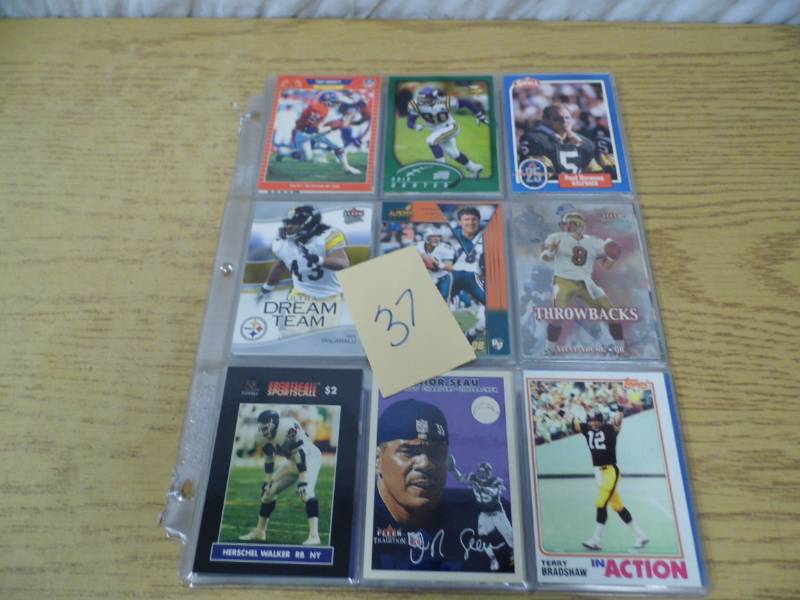 lot 37 image: 6 Pages of Assorted Sports Cards