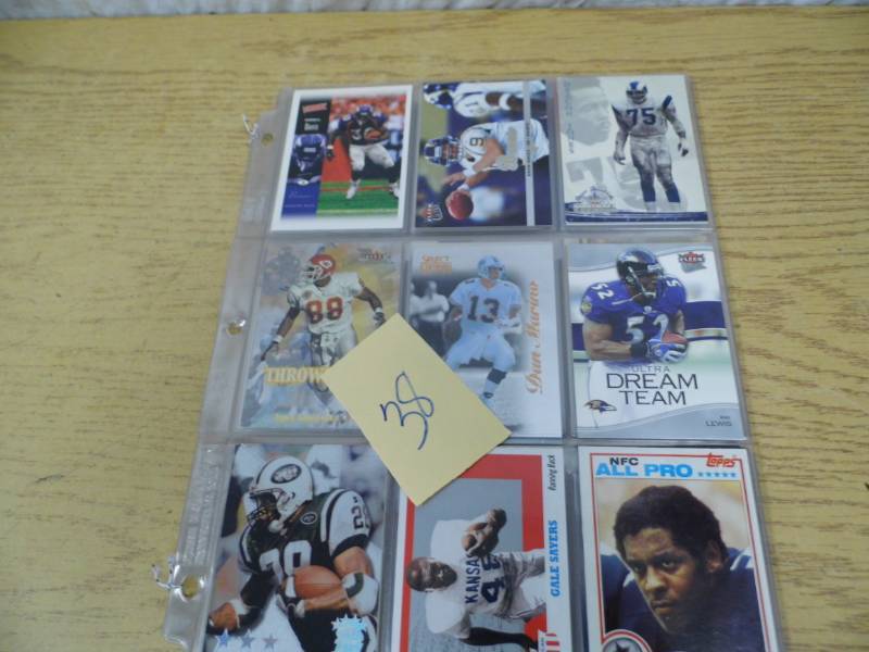 lot 38 image: 6 Pages of Assorted Sports Cards
