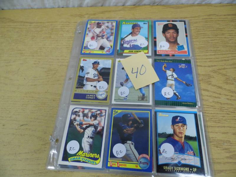 lot 40 image: 6 Pages of Assorted Sports Cards