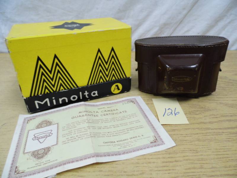 lot 126 image: Minolta A Camera