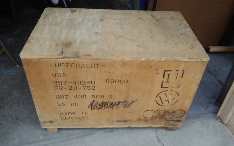 lot 44 image: Northwest Airlines Shipping Crate (Made In Germany) 32-12 x 10-1 2x 21-12