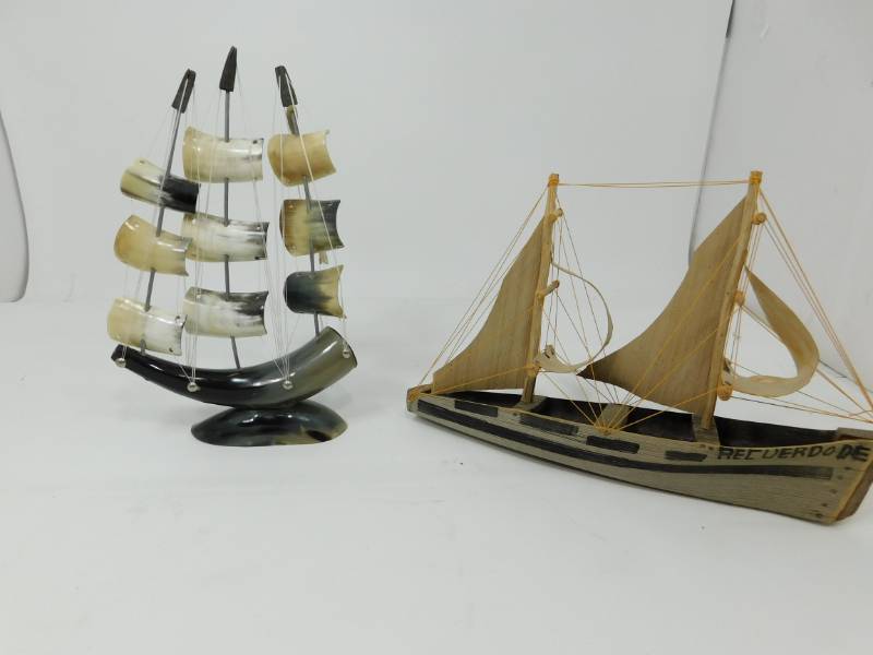 lot 24 image: Two Mayflower Style Sailboats