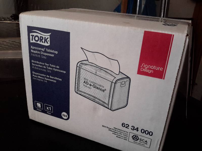 lot 50 image: Tork, Napkin holder.. NEW