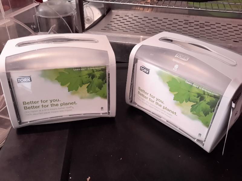 lot 82 image: 2, Tork napkin holders, Like new