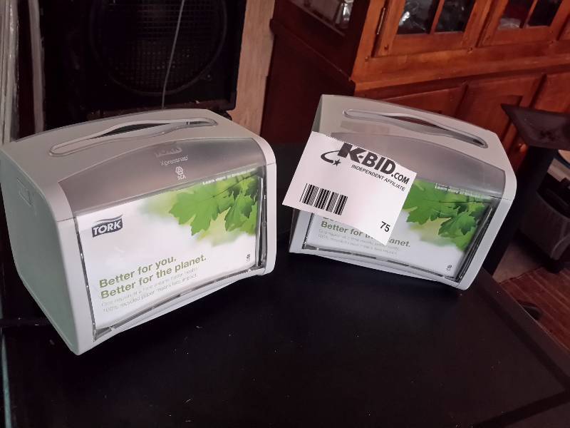 lot 75 image: 2, like new tork, napkin holders