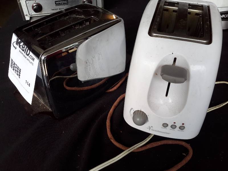 lot 114 image: 2, Two Slice electric toasters..