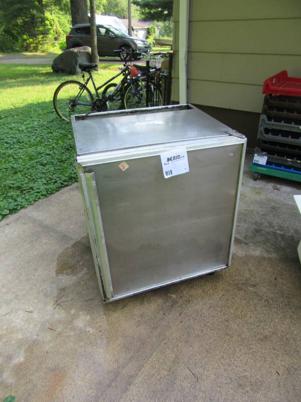 lot 8 image: stainless Steel lower compartment Refrigerator