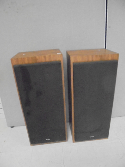 lot 32 image: In-Home Sharp Stereo Speakers