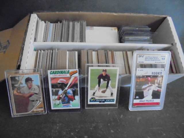 lot 53 image: Vintage Baseball Card Collection with Killebrew, Kaline, Brock, Jeter Rookie and More