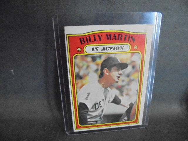 lot 57 image: Vintage  MLB  Manager Cards with Billy Martin and Ralph Houk