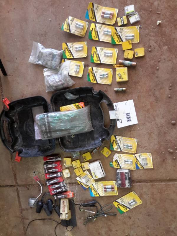 lot 71 image: Lot of Fuses, Spark Plugs, and More