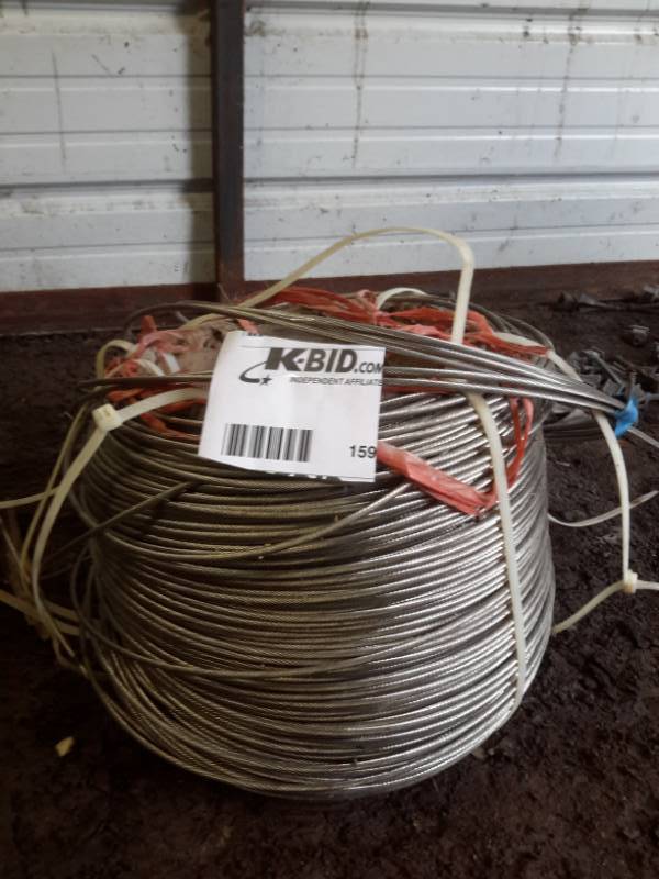 lot 159 image: Large Spool of Wire Rope