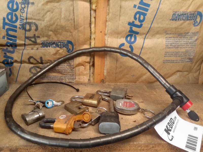 lot 188 image: Bell Bike Lock and Other Smaller Locks