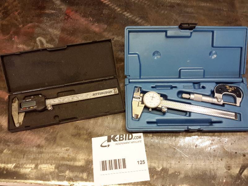 lot 125 image: 1 Pittsburgh Digital Caliper, 1 Fowler NSK Caliper