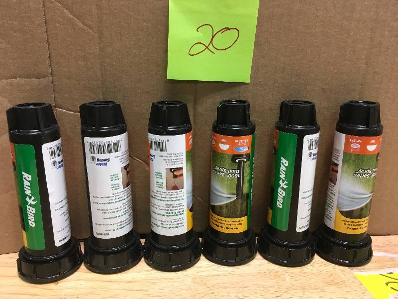 Lot of 7 Rainbird 1804HDS 4 Inch Half Circle Spray Head not used