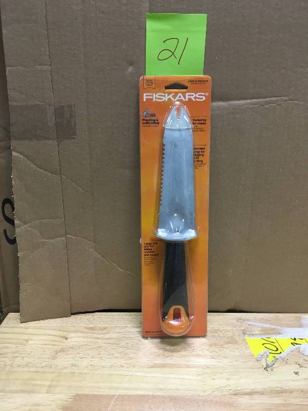 Fiskars 7079 Big Grip Gardening & Weeding Knife open pkg not used