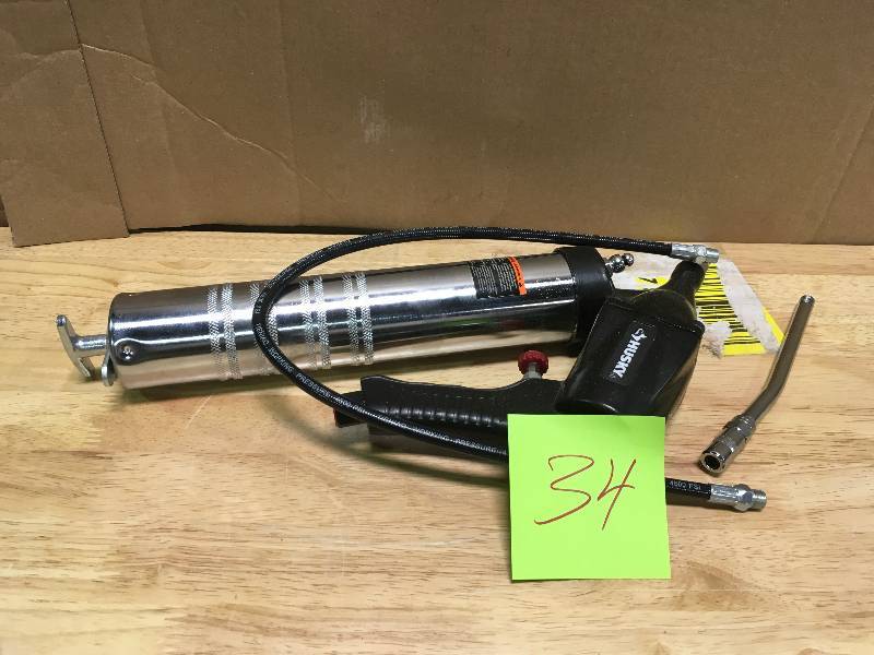 Husky H4510 Single Shot Grease Gun open box not used