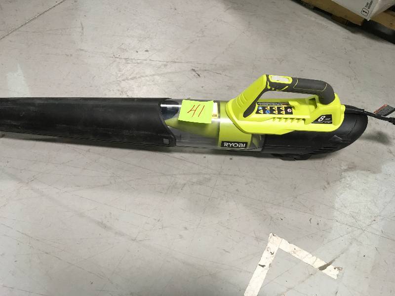 Ryobi 135 MPH 440 CFM 8 Amp Electric Jet Fan Blower used in working condition