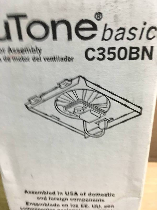 Broan C350BN Replacement MotorWheel 50 CFM open box not used