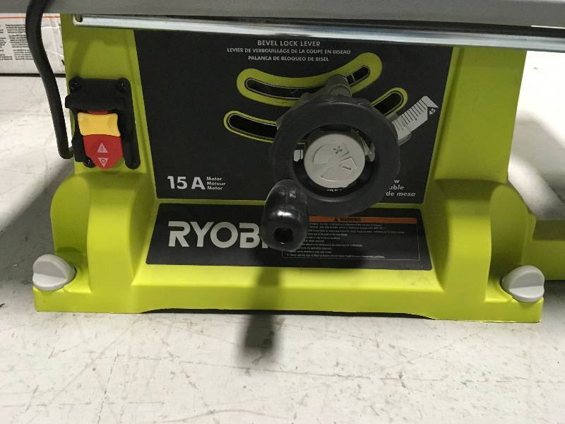 Ryobi 10 in. Table Saw used in working condition