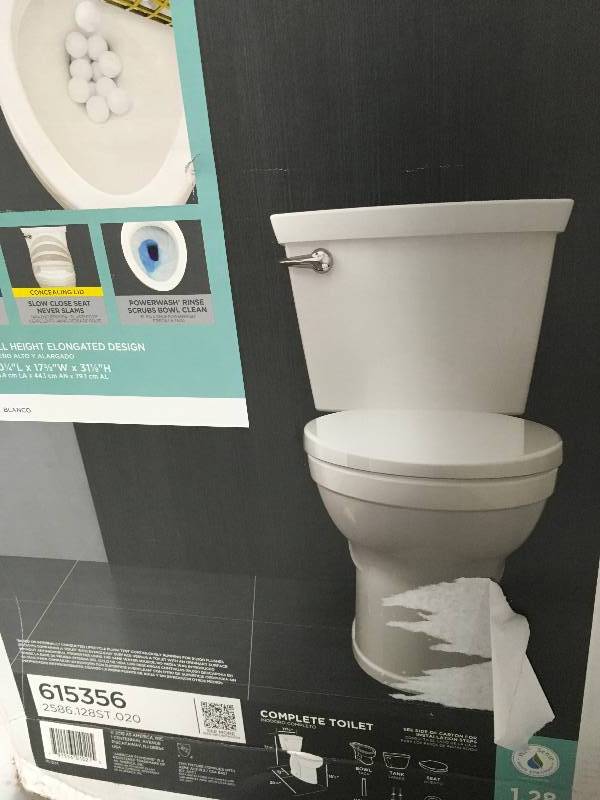 American Standard Champion 4 Max Tall Height 2-Piece High-Efficiency 1.28 GPF Single Flush Elongated Toilet in White with Slow Close Seat- 2586.128ST.020