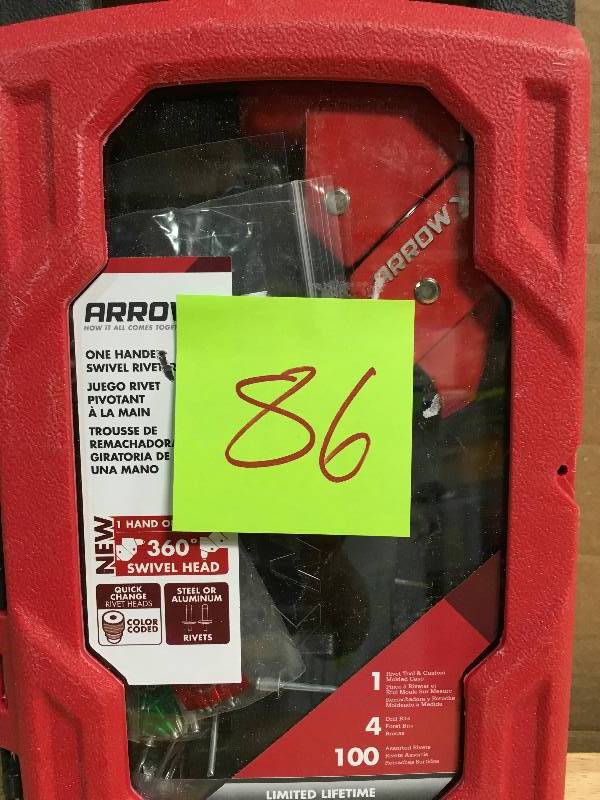 Arrow 1 handed swivel riveter kit