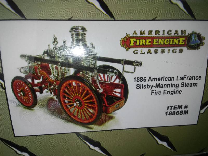lot 33 image: 1886 American LaFrance Silsby Manning Steam Fire Engine 143 scale.