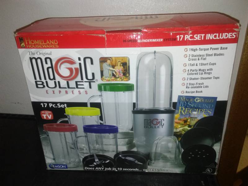 lot 127 image: Magic Bullet Express 17 piece set complete, used once, great to have one for work or at the lake