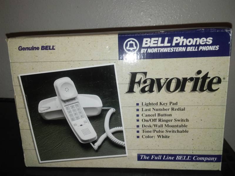 lot 142 image: Genuine Bell Telephone, hardwired. A must have during power outages