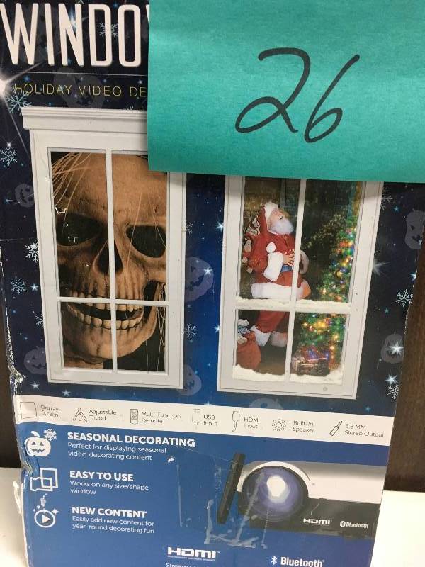 lot 26 image: Window FX Plus Halloween Projector Animated Digital Decoration Holiday not used