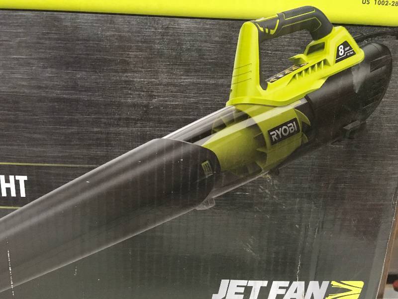 lot 85 image: Ryobi 135 MPH 440 CFM 8 Amp Electric Jet Fan Blower in Good Condition