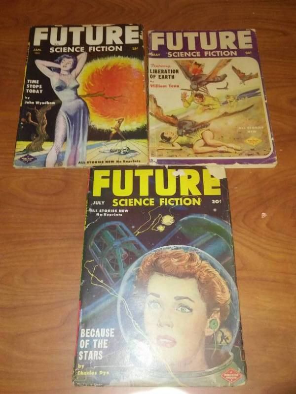 lot 2 image: 3 future science fiction Pulp