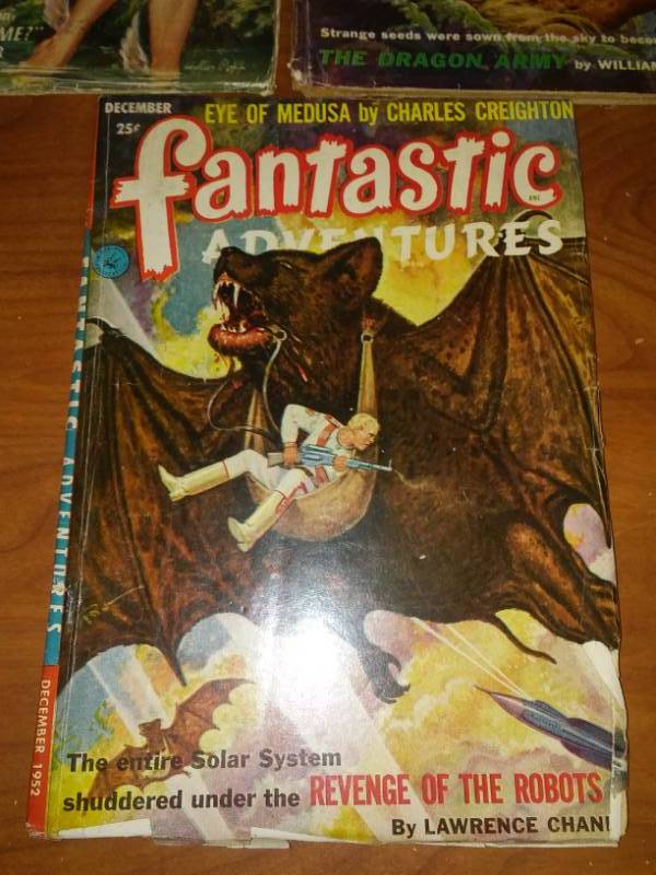 lot 6 image: 3 Fantastic Adventures October November December 1952