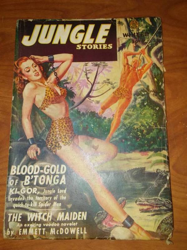 lot 7 image: Jungle stories winter 1946 vol. 3 #9.