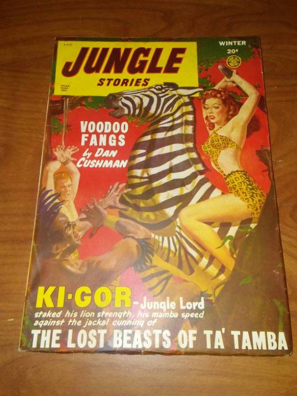 lot 11 image: Jungle stories winter 48 - 49 Vol. 4 #5.
