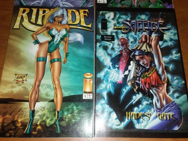 lot 17 image: 12 Image Comics, Shattered Image 1-4, Savage, Dragon, Riptide